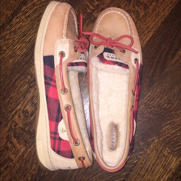Sperry Shoes - Fur Lined Plaid/Flannel Sperry's